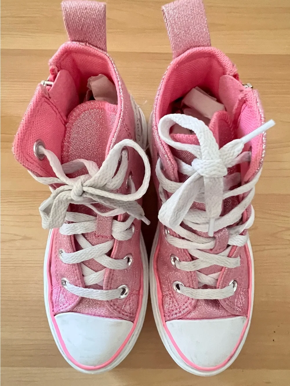Converse Chuck Taylor Lugged Lift Pink Canvas High Sneaker Kids